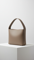 Fawn Taupe Minimalist Shoulder Bag